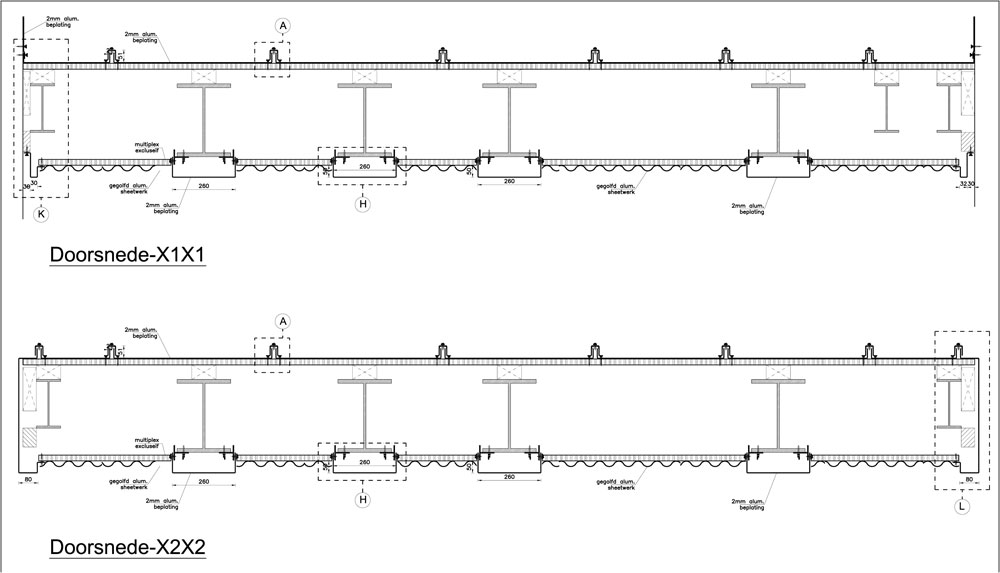Facade 2D drafting for Canopies